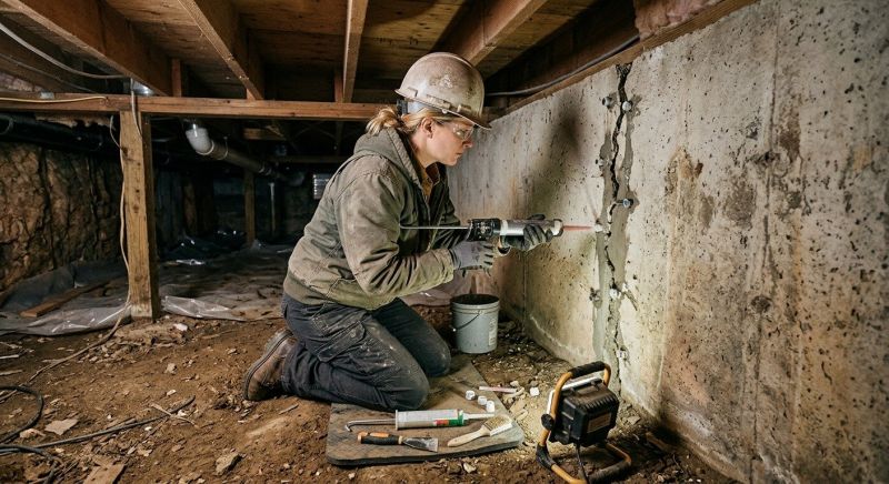 Basement Crack Repair in Tampa, FL