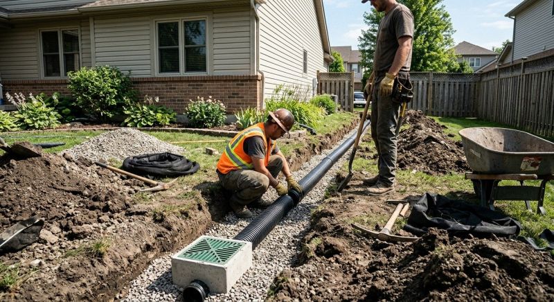 Exterior Drainage Service
